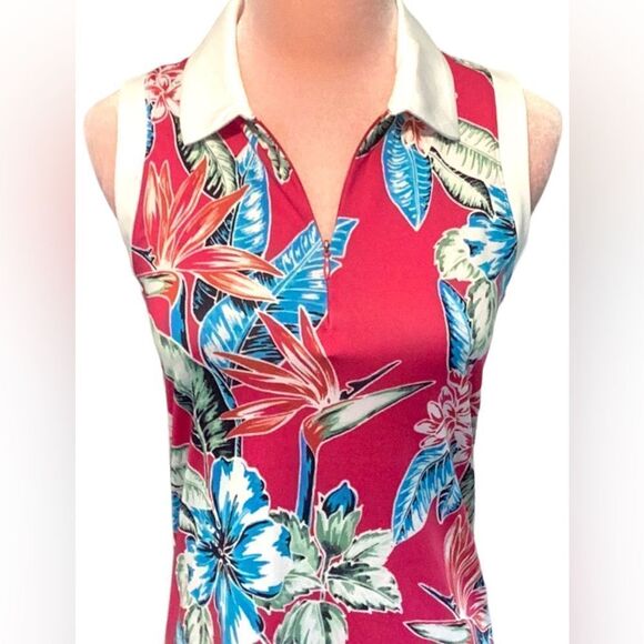 TOMMY BAHAMA NWT WOMENS GOLF ACTIVE WEAR SHIRT TOP UPF 50 MOISTURE WICKING XS - Picture 3 of 7